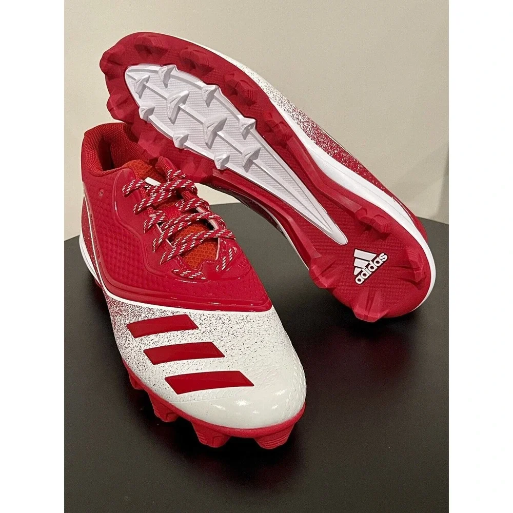 Adidas Icon V Mid Baseball Cleats Men's Size 16 Red‎ & White G28287